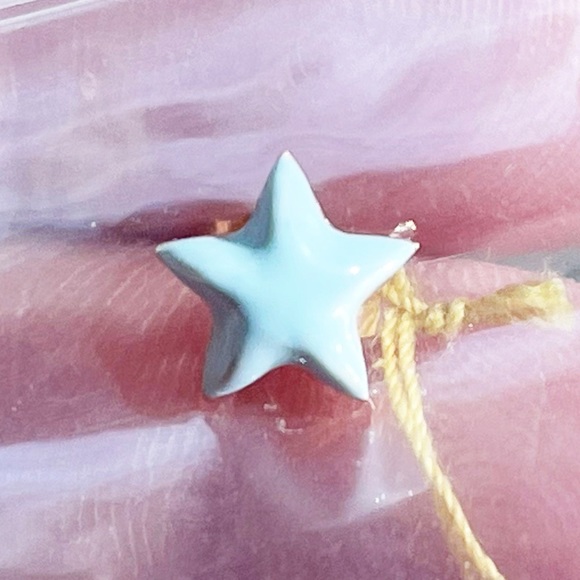 NWT Alison Lou Light Blue Star Stud Earring - Picture 4 of 7